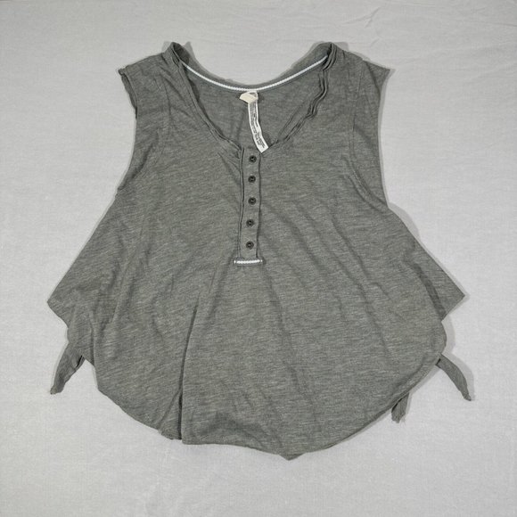 NWT $48 Free People [ XS ] High Tide Cropped Sleeveless Top in Grey‎ - Picture 3 of 14